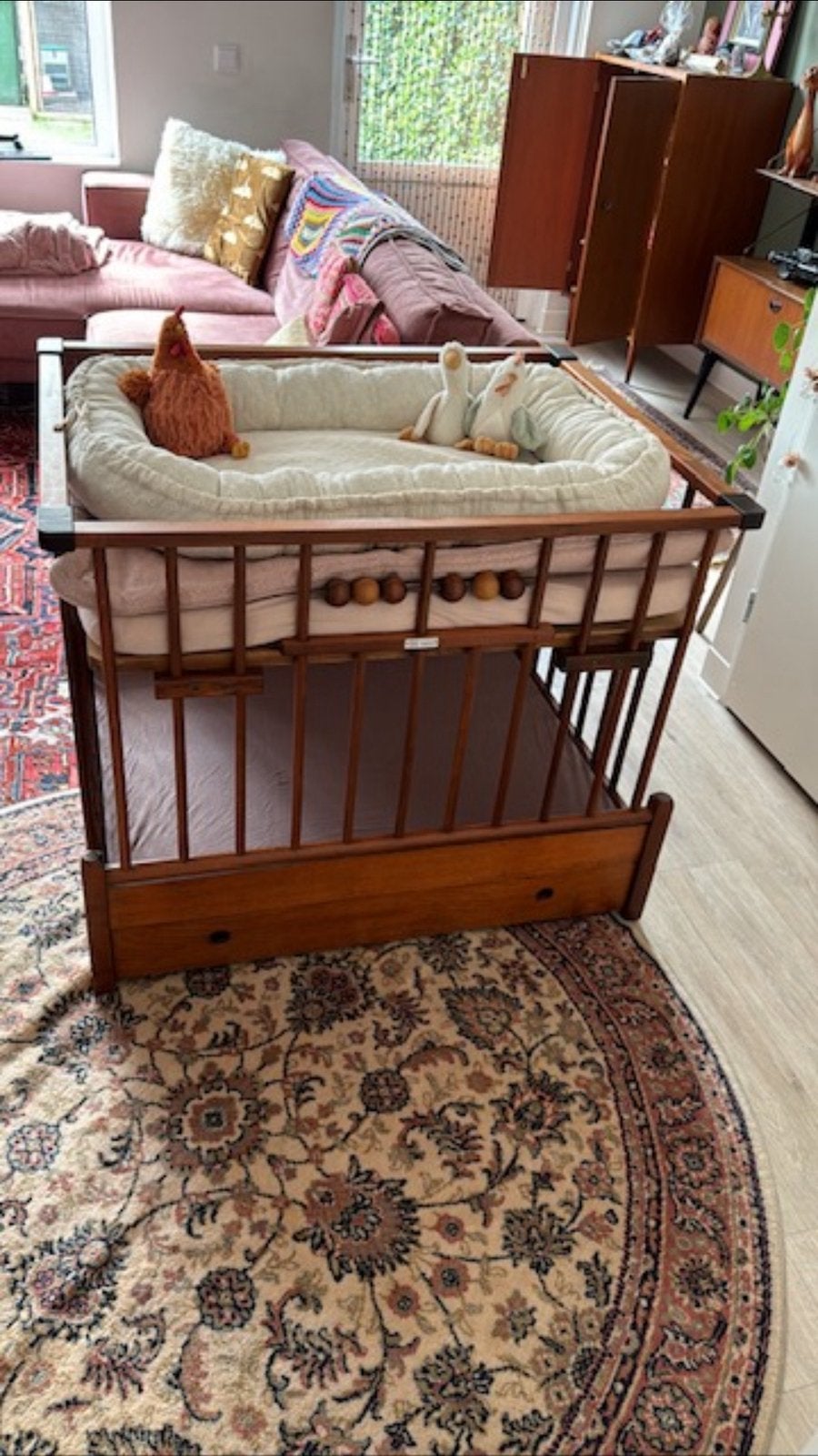 Prachtige vintage box, Kinderen en Baby's, Ophalen, Gebruikt, Rechthoekig, In hoogte verstelbaar