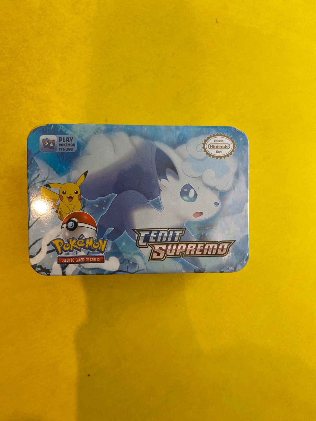 Pokémon Mysterie Box - Tin met kaarten, Ophalen of Verzenden, Gebruikt, Overige typen