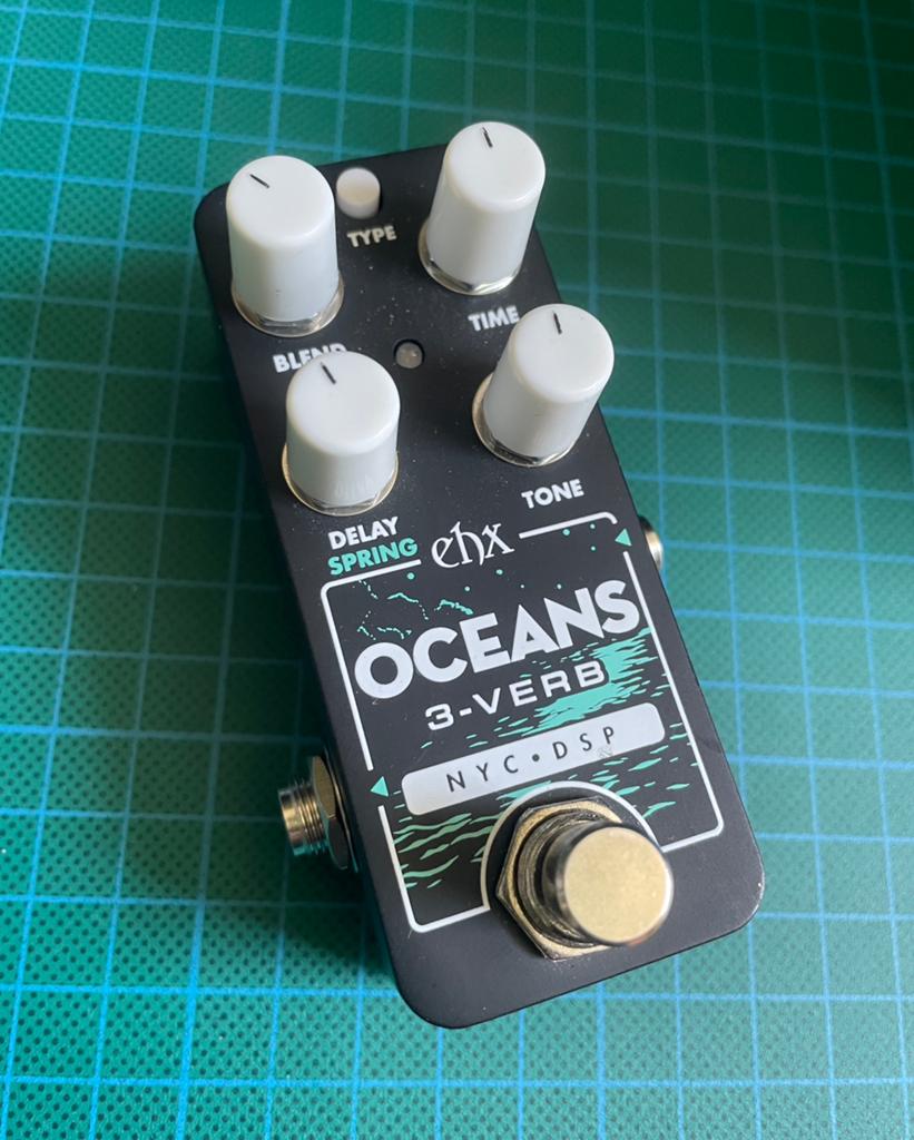 EHX Oceans 3- verb reverb, Ophalen of Verzenden, Zo goed als nieuw, Reverb