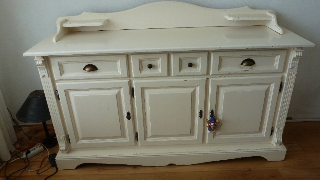 dressoir en spiegel, Ophalen, Gebruikt, 150 tot 200 cm, Met lade(s)