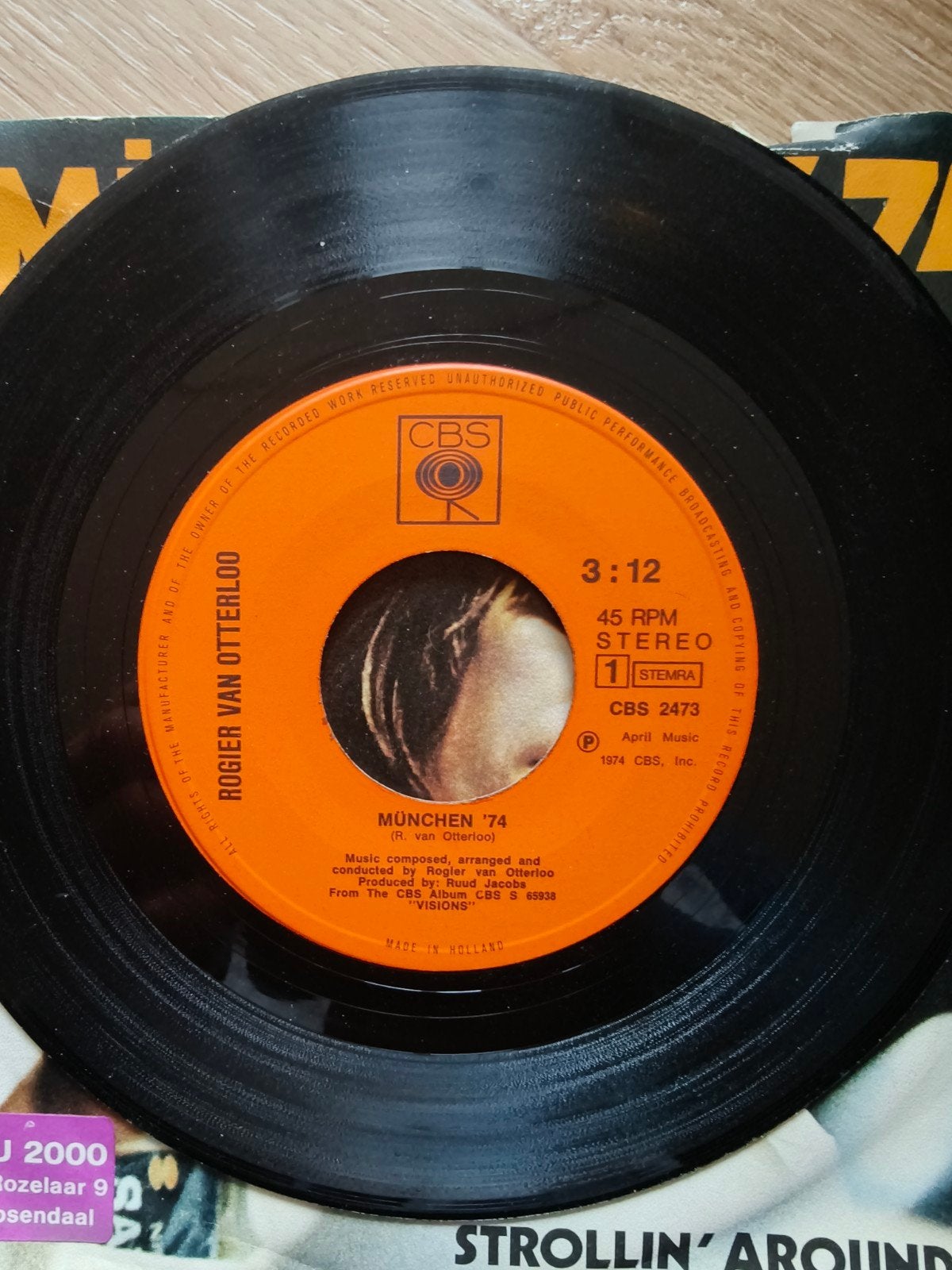 Rogier van Otterloo -München '74 / Strollin' Around (Single), Gebruikt, Filmmuziek en Soundtracks, 7 inch, EP