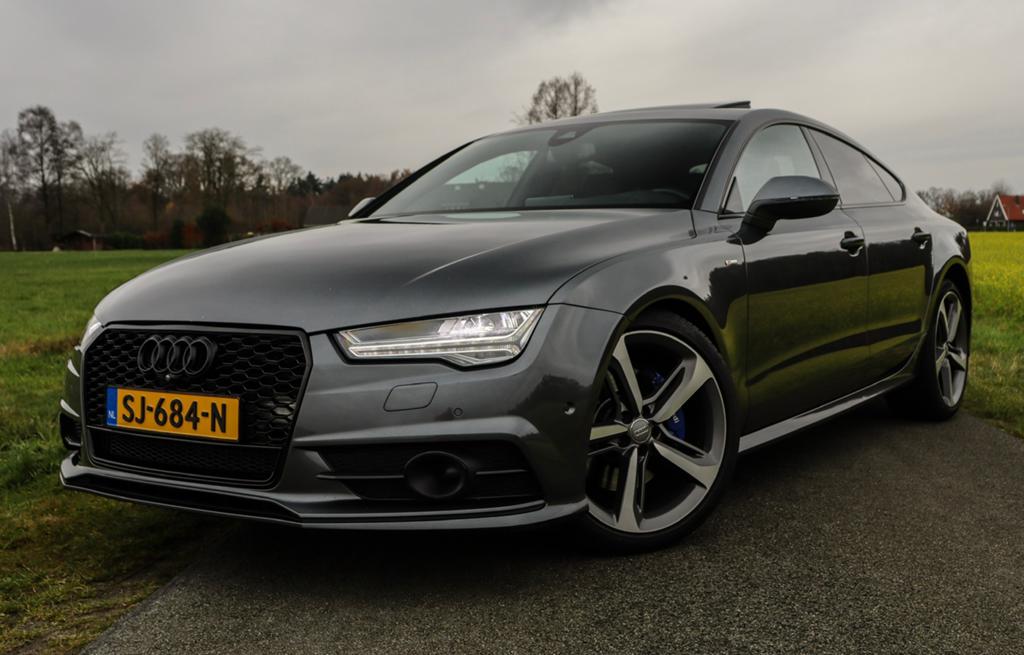 Audi A7 3.0TDI Quattro S-Line | Matrix | 20 Inch | Camera |, Auto's, Zwart, 2000 kg, Leder, 272 pk
