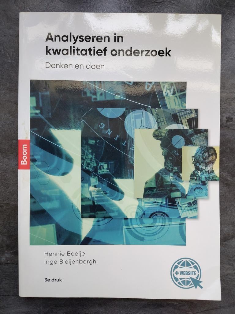 Inge Bleijenbergh - Analyseren in kwalitatief onderzoek, Sociale wetenschap, Ophalen of Verzenden, Zo goed als nieuw, Inge Bleijenbergh; Hennie Boeije