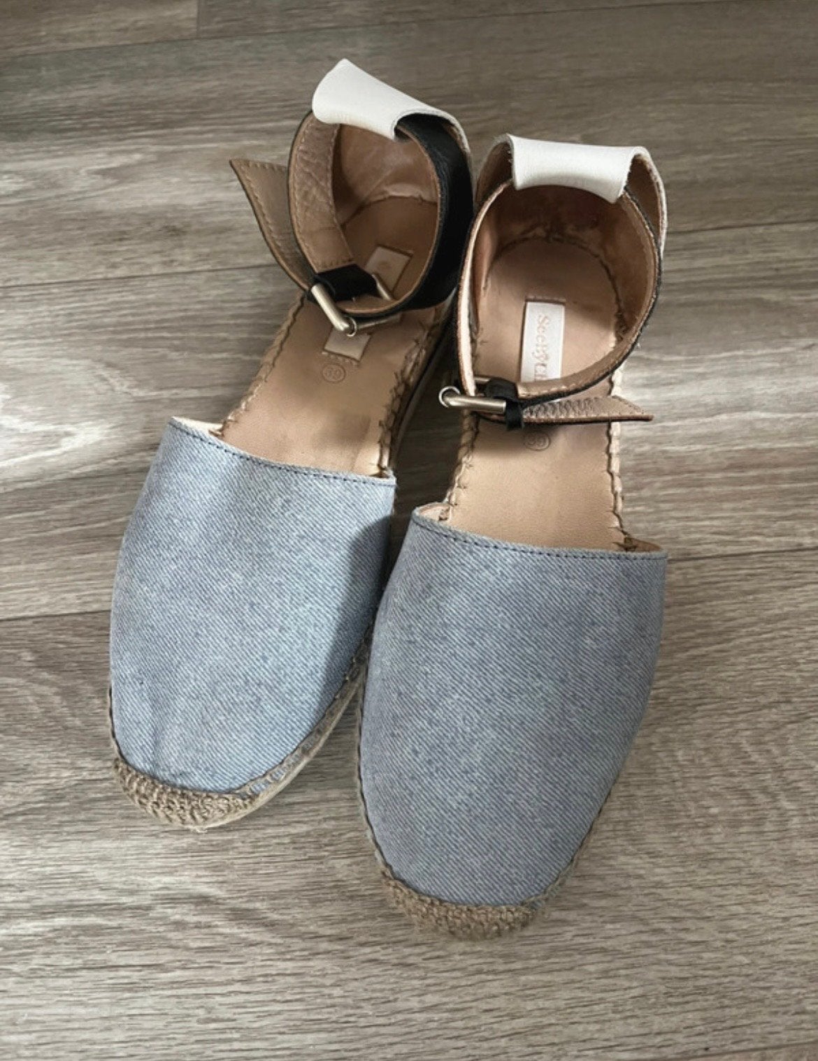 See By Chloé Espadrilles - Maat 39, Kleding | Dames, Ophalen of Verzenden, Gedragen, Blauw, Espadrilles of Moccasins