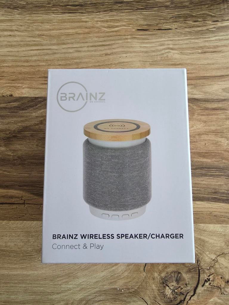 BRAINZ Draadloze Speaker/Oplader - Nieuw in doos, Audio, Tv en Foto, Luidsprekers, Overige merken, Overige typen, Nieuw, Ophalen of Verzenden