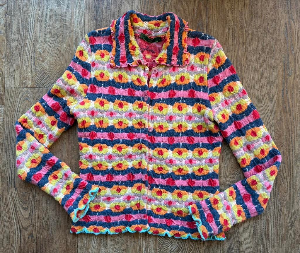 Prachtig kleurrijk vest Oilily maat S, Kleding | Dames, Truien en Vesten, Ophalen of Verzenden, Zo goed als nieuw, Maat 36 (S)