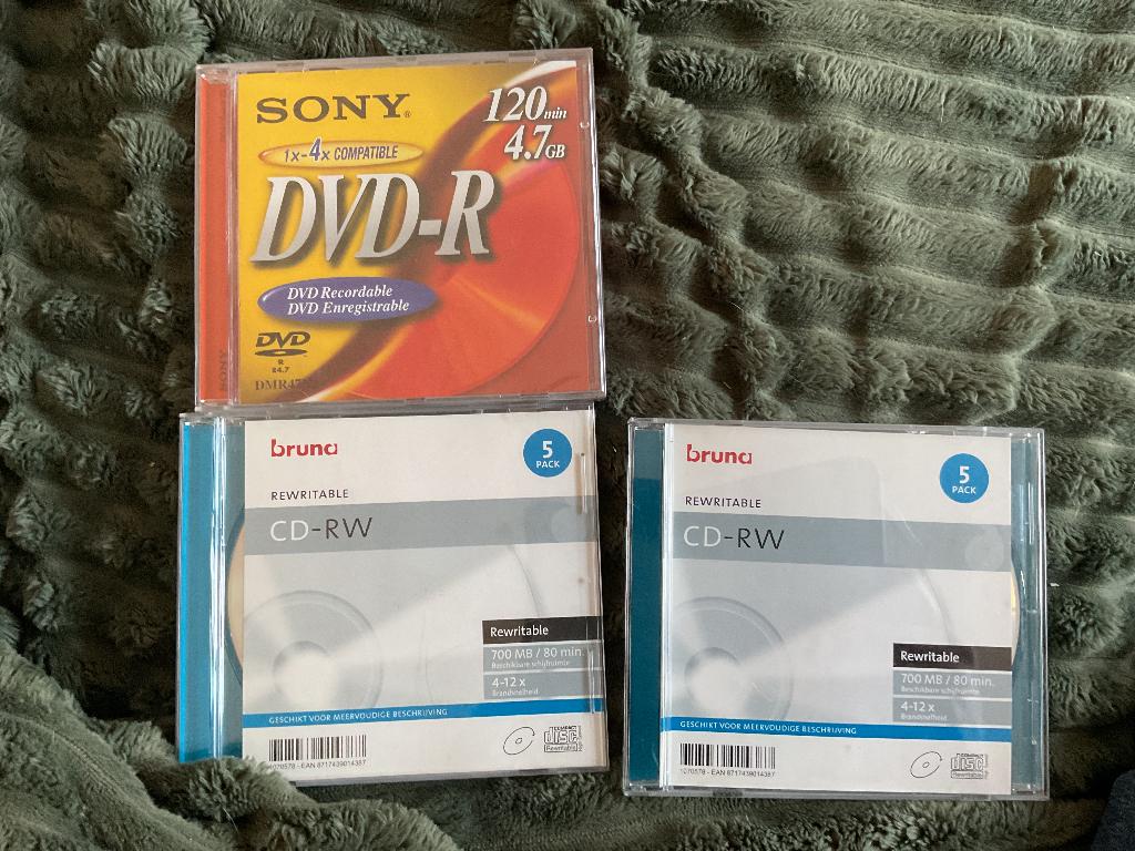 Recordable dvd en cd, Ophalen, Nieuw, Dvd