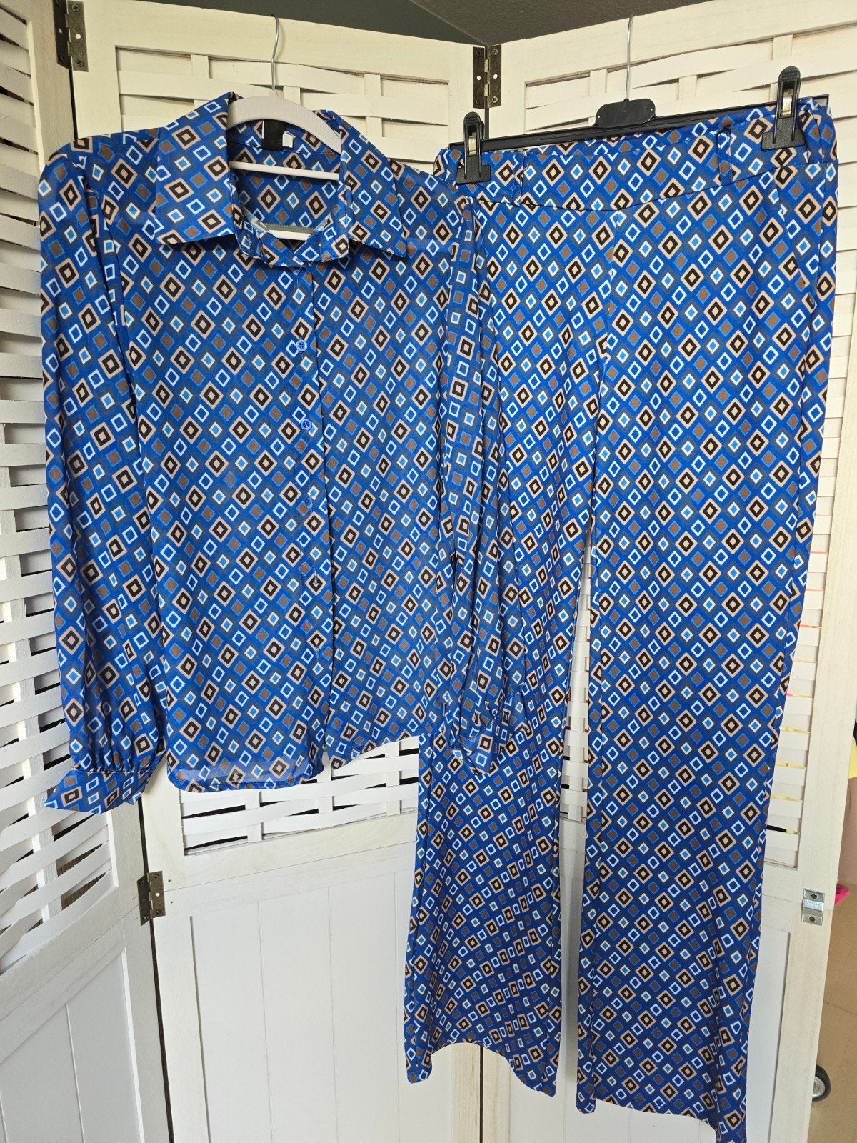 Nieuw 2delig set iz naiz kobaltblauw L, Ophalen of Verzenden, Nieuw, Blauw