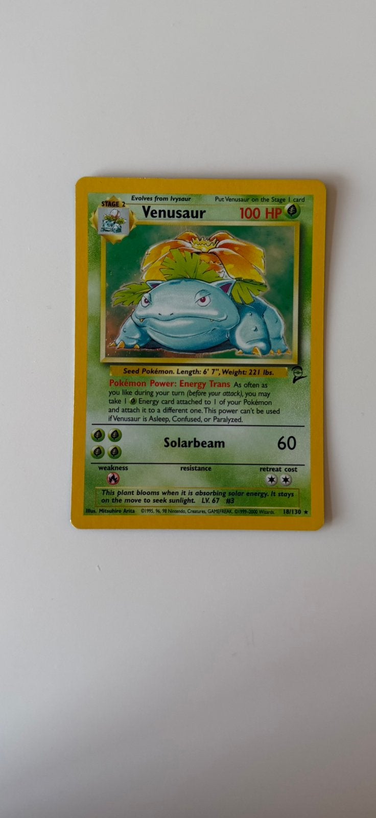 Venusaur 18/130 holo, Ophalen, Zo goed als nieuw