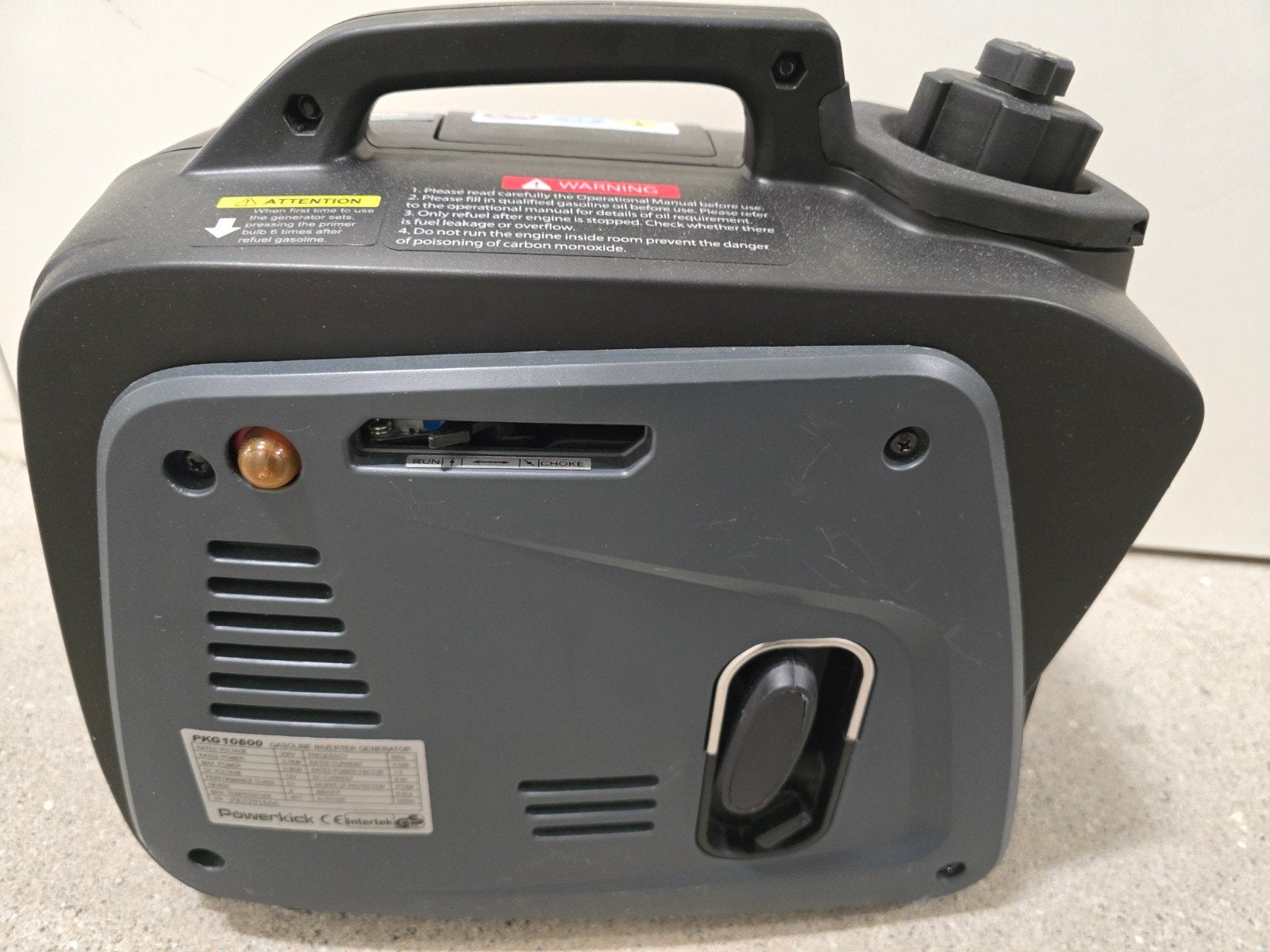 Powerkick 800W Inverter Generator – PKG10800 – compleet met, Ophalen