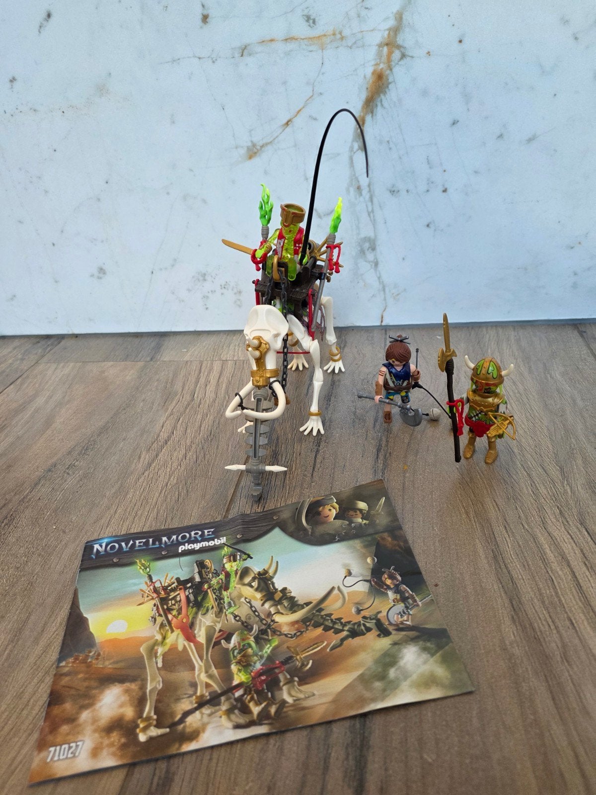 Playmobil Novelmore 71027 Skelettenstrijder met Wolf, Ophalen of Verzenden, Zo goed als nieuw, Complete set, Figuren
