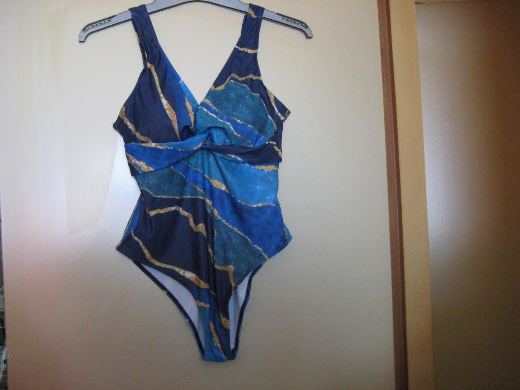 Badpak, blauw/turkoise, L, Ophalen of Verzenden, Zo goed als nieuw, Overige kleuren, Badpak