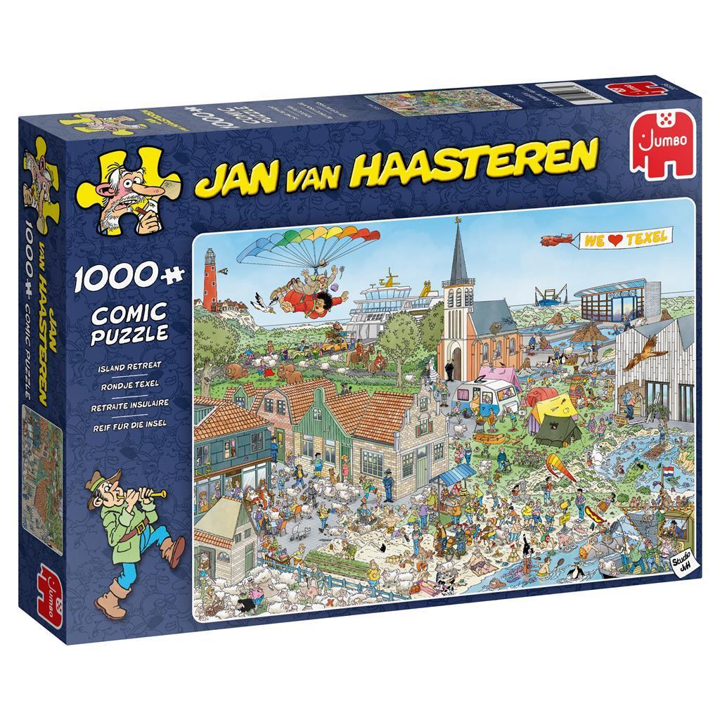 Jan van Haasteren: Rondje Texel 1000 stukjes, Ophalen of Verzenden, 500 t/m 1500 stukjes, Nieuw, Legpuzzel