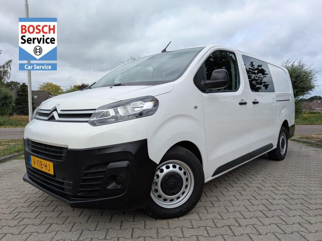 Citroen JUMPY 2.0 BlueHDI 120 Club XL DC Dubbel Cabine I Mar, Auto's, 4 cilinders, Origineel Nederlands, 6 stoelen, 1744 kg