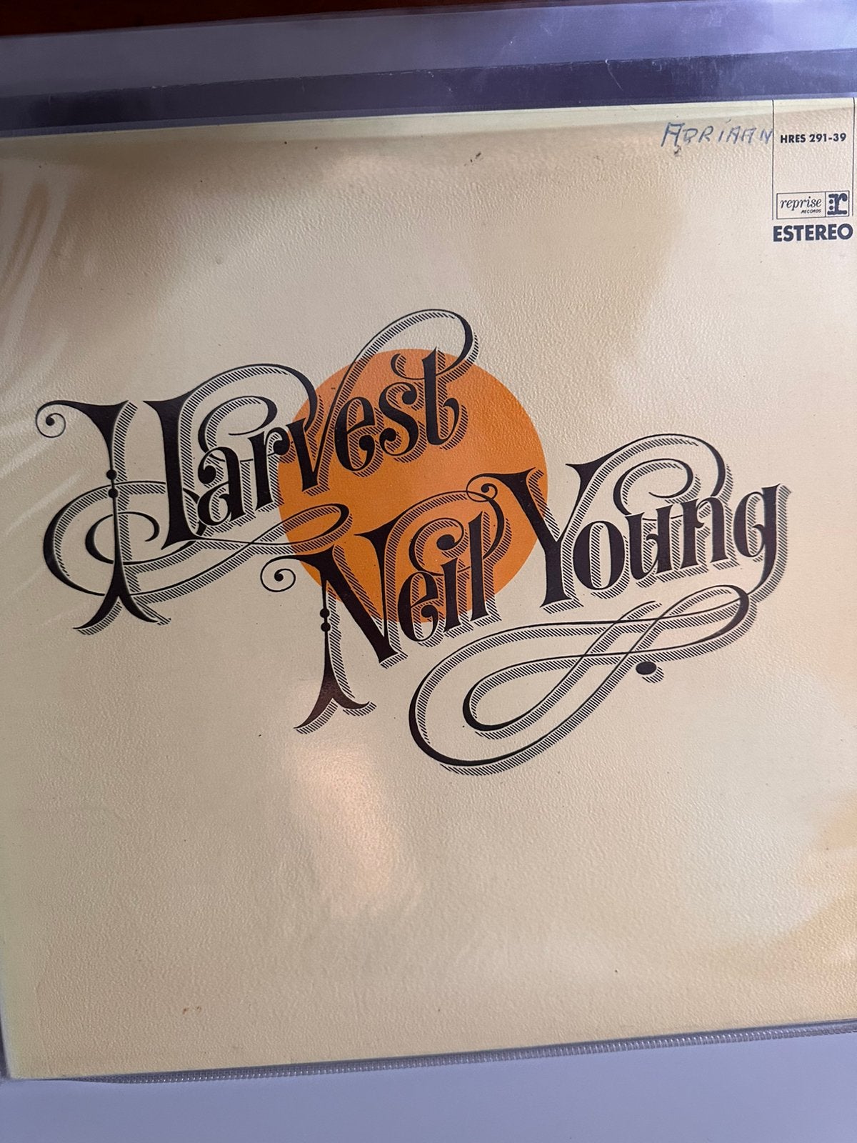 Neil Young - Harvest 1972 1e persing Hispavox LP, Ophalen of Verzenden, Zo goed als nieuw, 12 inch, Poprock