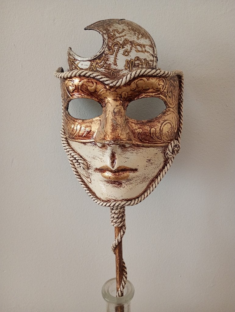 Handgemaakt Venetiaans masker, Ophalen of Verzenden, Zo goed als nieuw