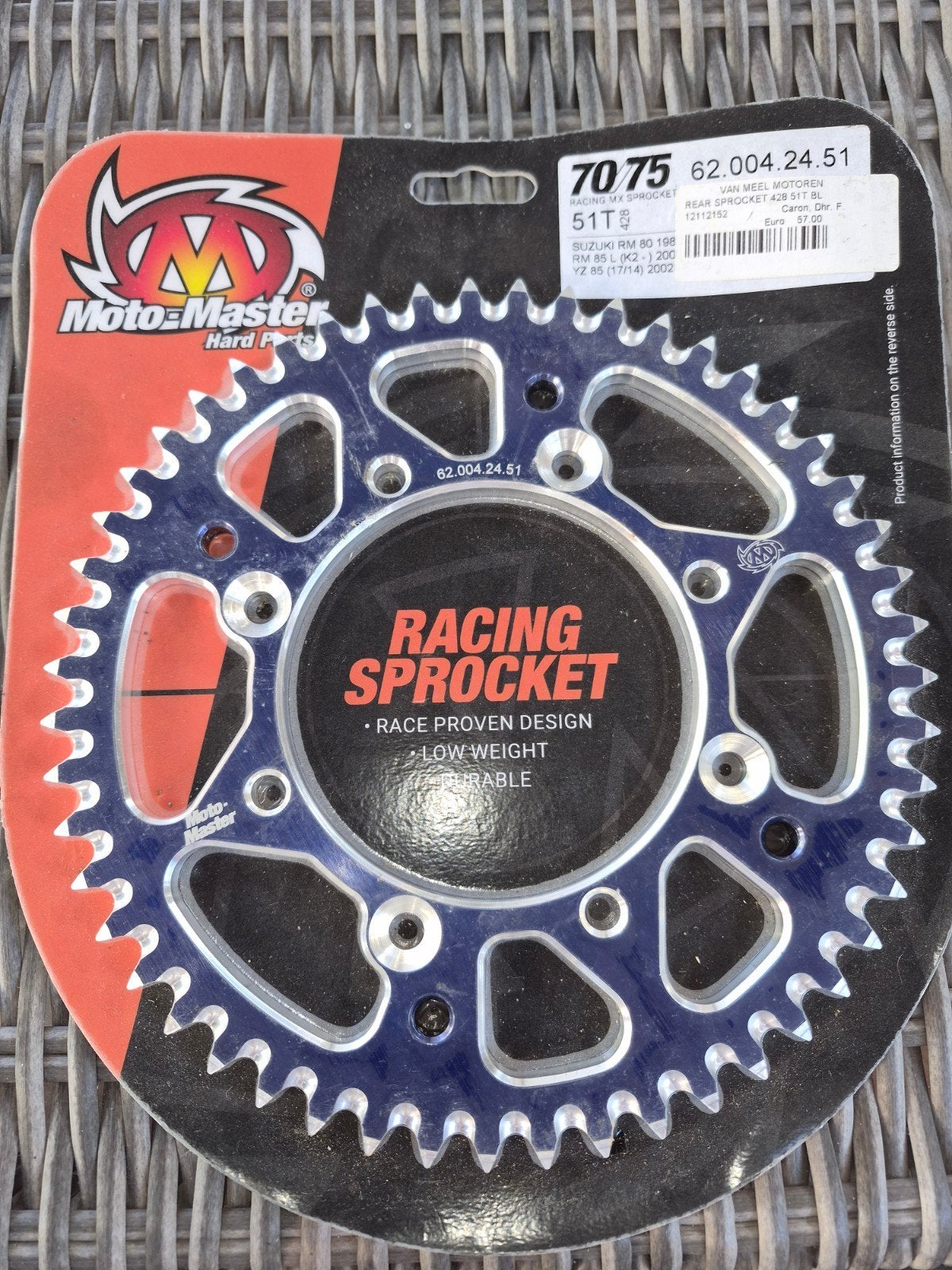 Tandwiel Yamaha YZ85 2024 51 tanden 428 ketting, Motoren, Ophalen of Verzenden