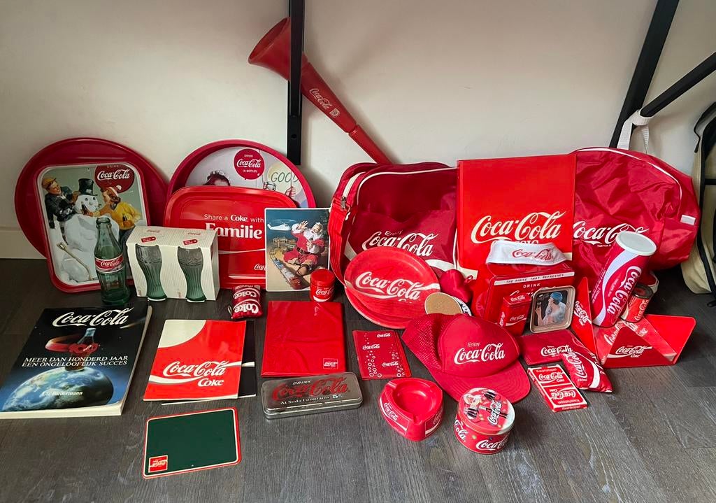 Grote Coca Cola verzameling., Verzamelen, Ophalen of Verzenden, Zo goed als nieuw, Frisdrankglas