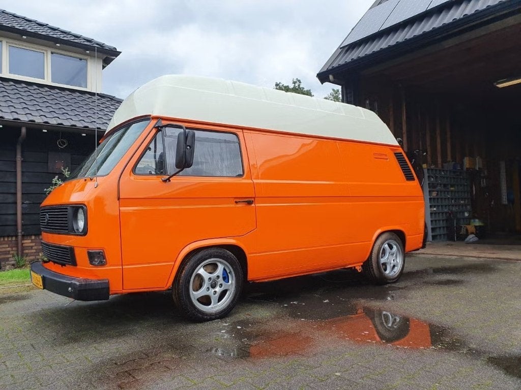 volkswagen transporter T3 20V turbo hoogdak camper, Auto's, Achterwielaandrijving, 150 pk, Leder en Stof, 1200 kg