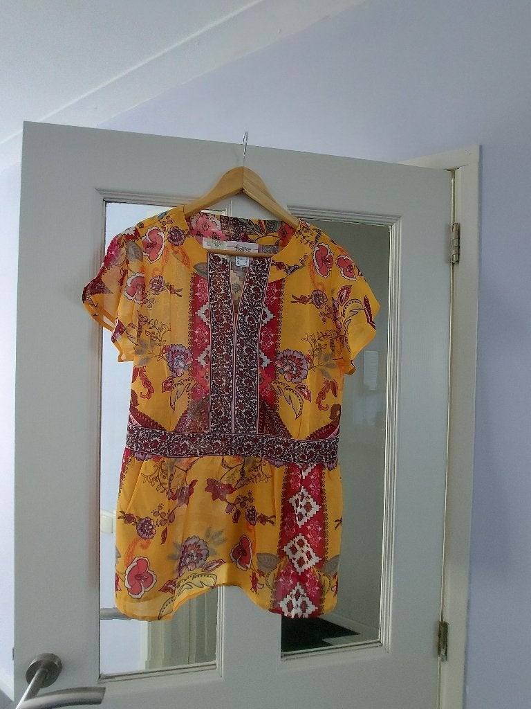 Bohhemian blouse (Heine) nieuw! XL 42, Ophalen, Zo goed als nieuw, Maat 42/44 (L), Oranje