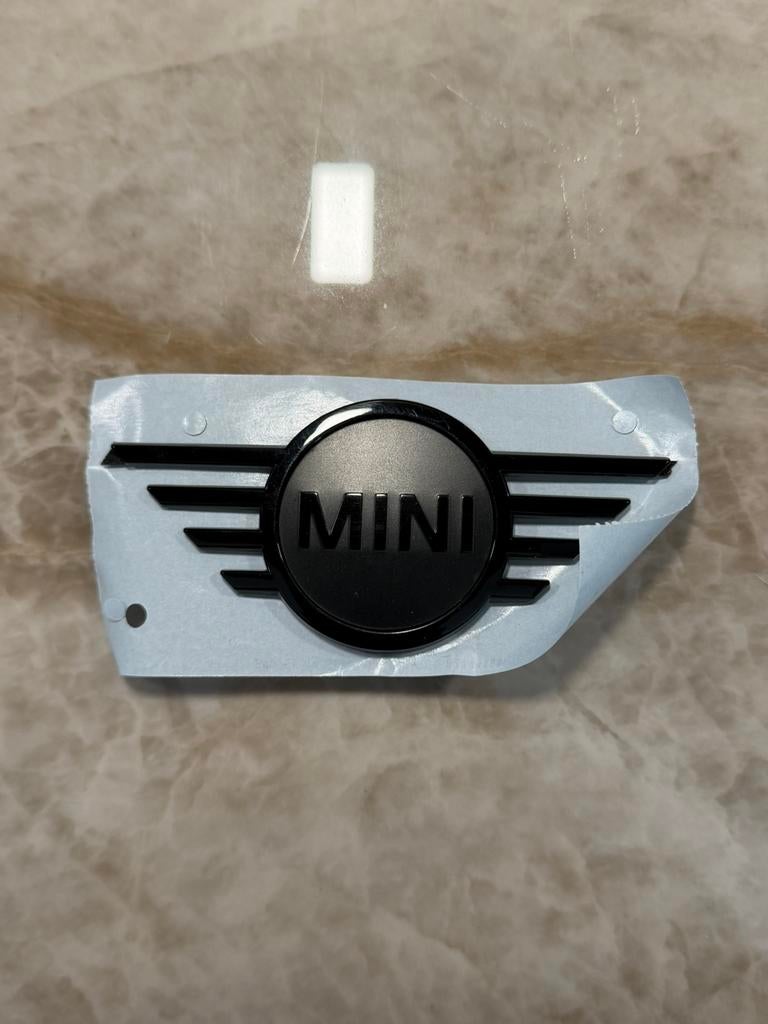 Mini logo zwart voor en achterkant f-serie, Mini, Mini, Nieuw, Ophalen of Verzenden