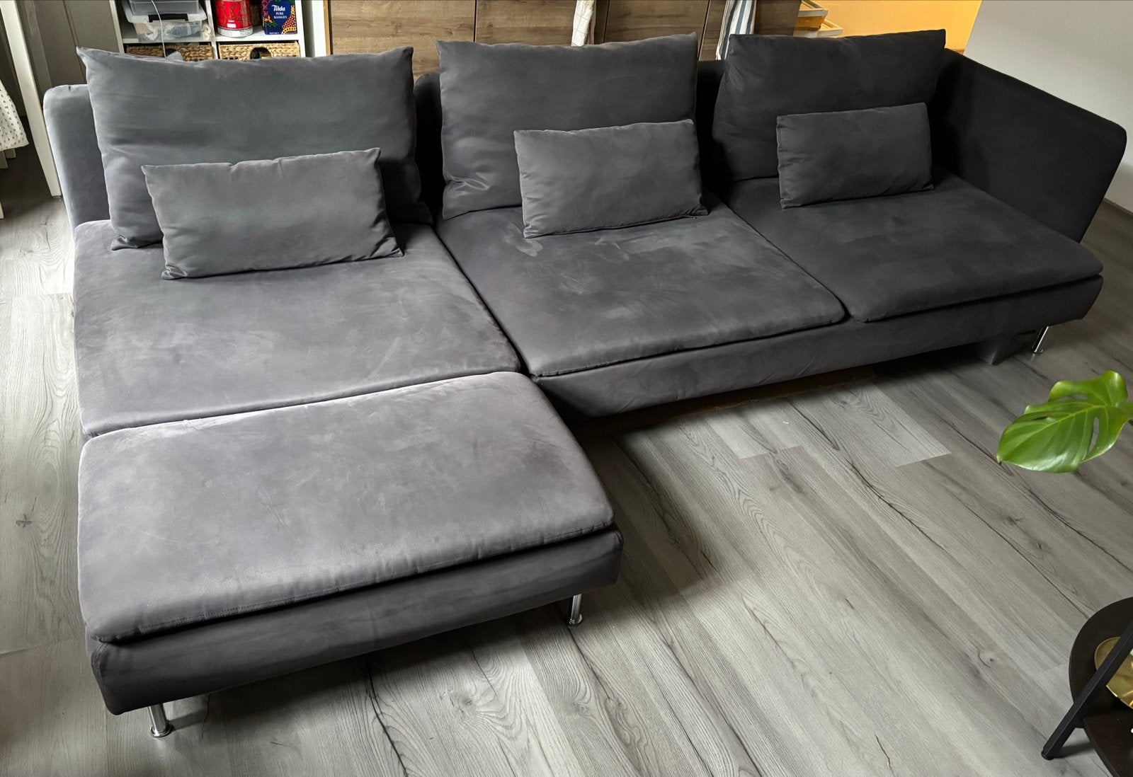 SÖDERHAMN sofa with chaise longue, and open end Fridtuna, Ophalen, 250 tot 300 cm, 125 tot 150 cm, Hoekbank