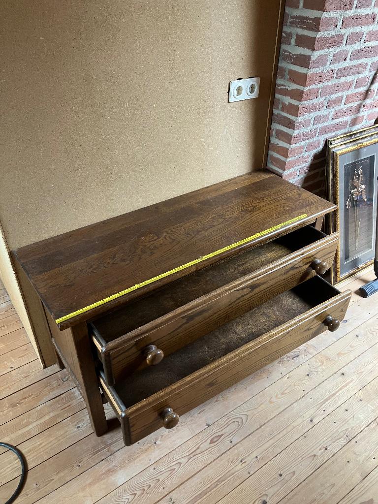Ladekastje, Huis en Inrichting, Kasten | Ladekasten, Ophalen, Minder dan 50 cm, Gebruikt, Eikenhout