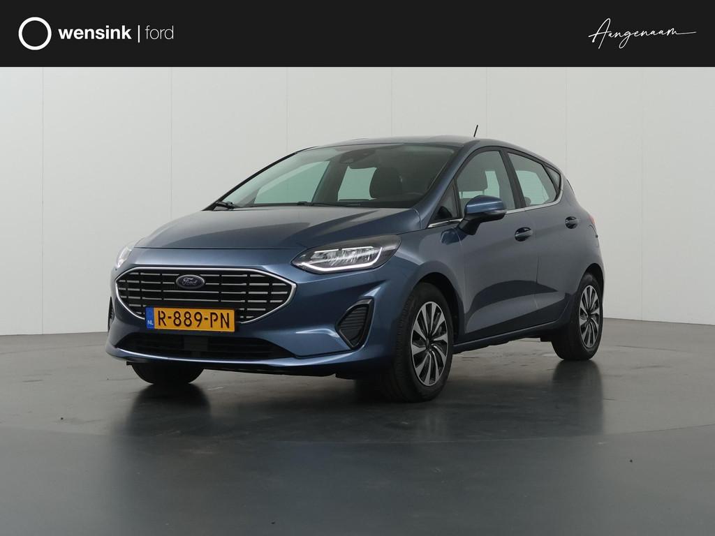 Ford Fiesta 1.0 EcoBoost Hybrid Titanium | Navigatie | Cruis, Voorwielaandrijving, Gebruikt, 1133 kg, Blauw