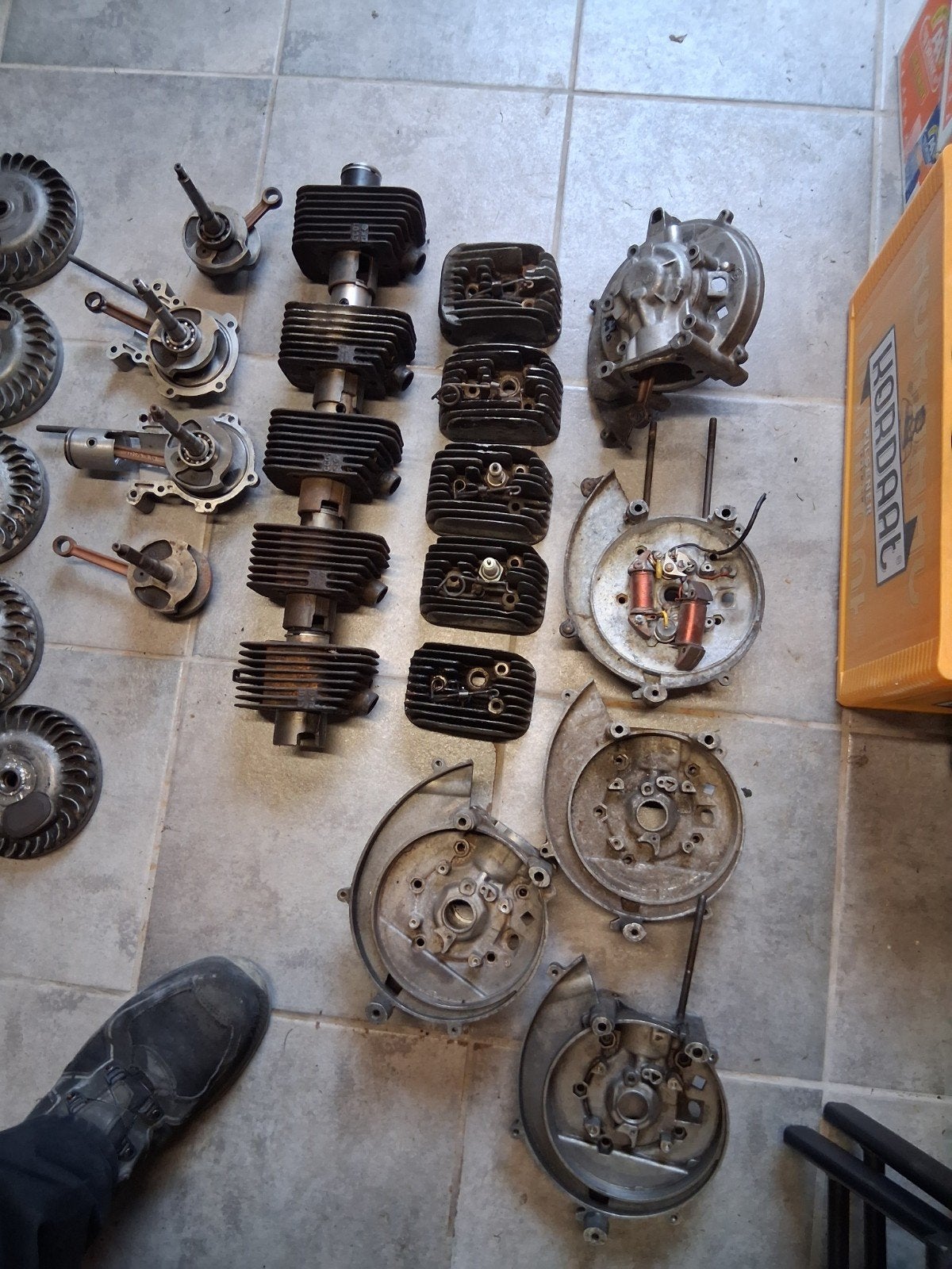 5x compleet contactpunten blok gilera citta, Ophalen, Blok