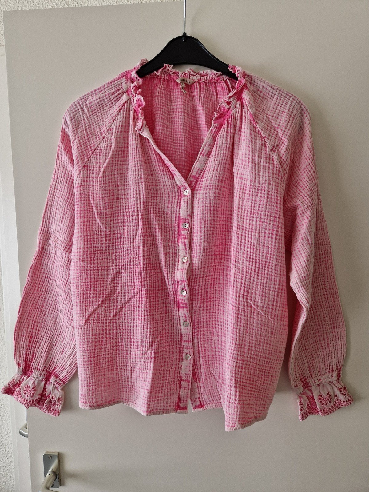 ESQUALO Mousseline Roze/Wit Blouse Maat 38 NIEUW, Maat 38/40 (M), ESQUALO, Nieuw, Ophalen of Verzenden