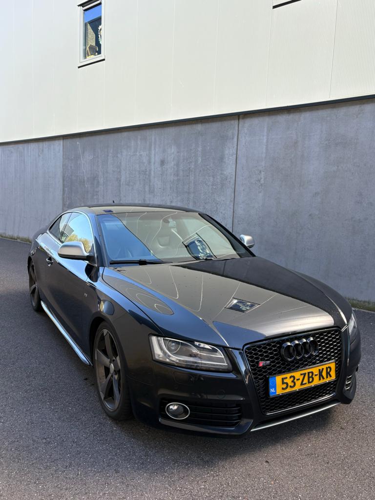 Audi S5 4.2 FSI 260KW Coupe Quattro 2007 Zwart, Auto's, Audi, 4 stoelen, Zwart, Leder, Handgeschakeld
