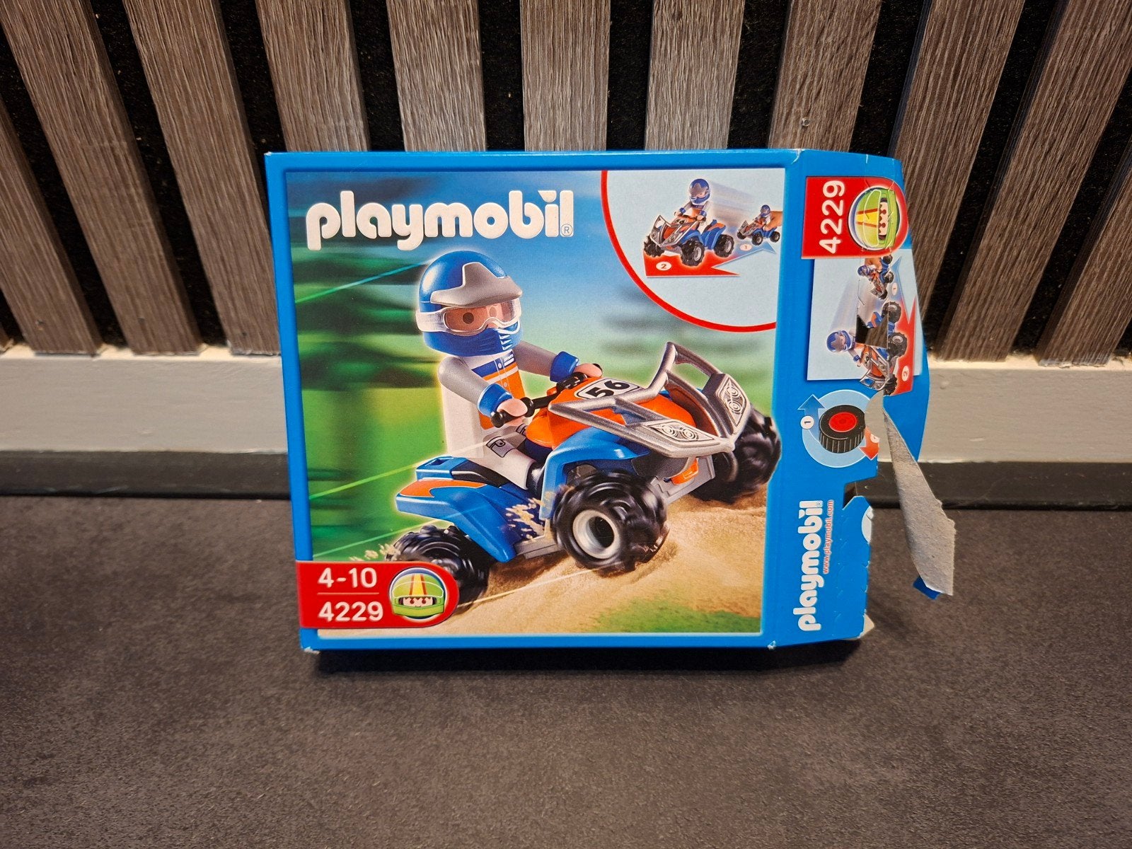 Playmobil 4229 Quad met originele doos en pull back systeem, Ophalen of Verzenden, Zo goed als nieuw