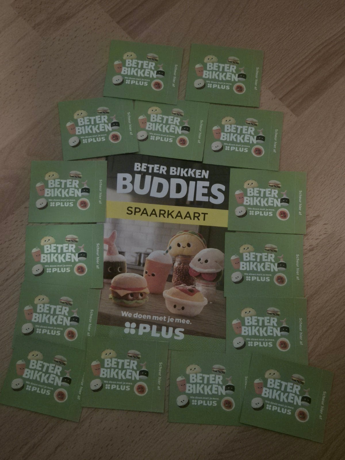 Beter Bikken Buddies 15 dichte spaarpakjes volle spaarkaart, Verzamelen, Plus, Ophalen of Verzenden