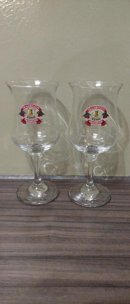 St. Louis Frambozen Kriek glazen
Twee stuks, Verzamelen, Ophalen of Verzenden, Nieuw, Glas of Glazen, Overige merken