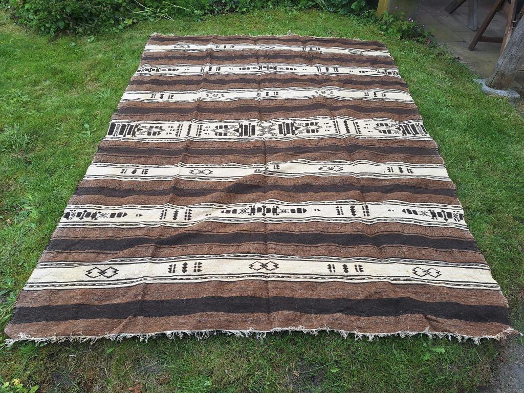 Handgeweven Marokkaans Wand/Vloerkleed 187x250cm, Huis en Inrichting, Stoffering | Tapijten en Kleden, Ophalen, Berber hanbel / kilim