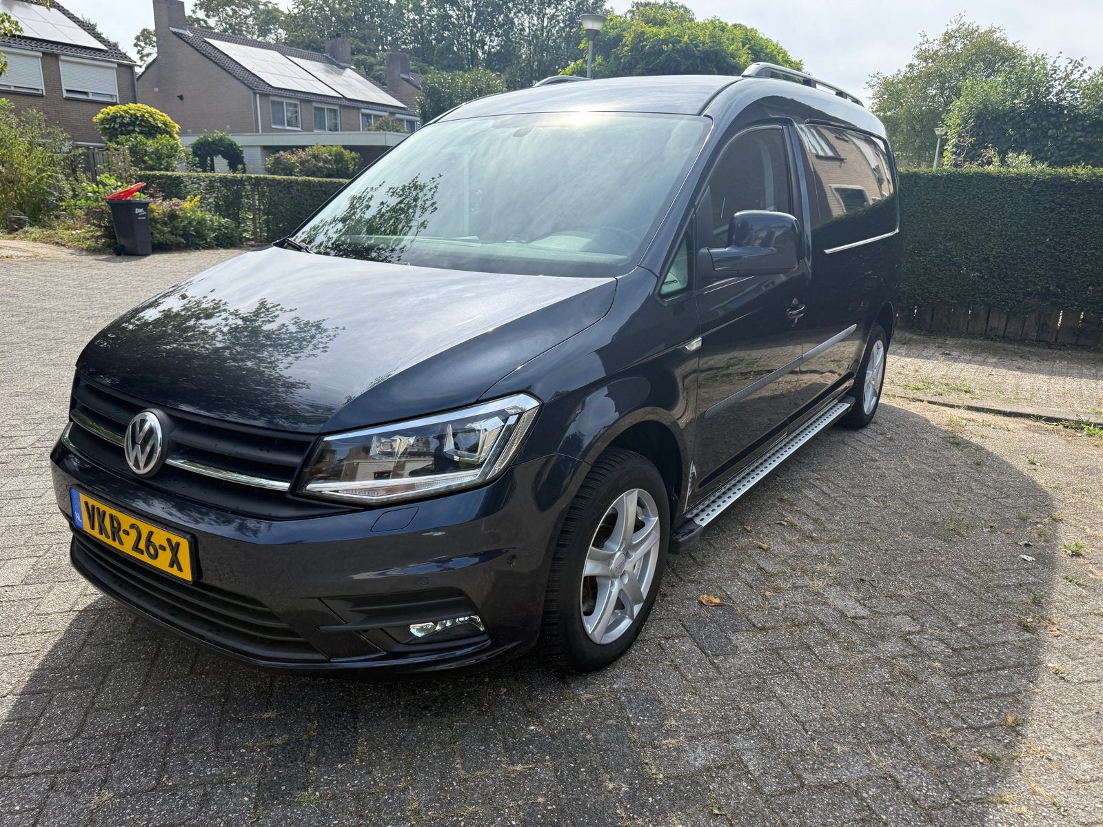 Volkswagen Caddy Comfortline 2.0 D 110 PK DSG 2017 Blauw, Auto's, Stof, 4 cilinders, Diesel, 19 km/l