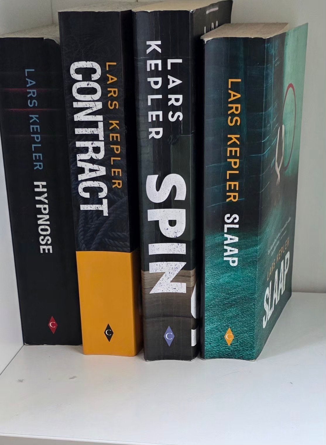 Lars Kepler Thriller Boeken: Hypnose, Contract, Spin, Slaap, Ophalen of Verzenden, Gelezen, Lars Kepler, Scandinavië