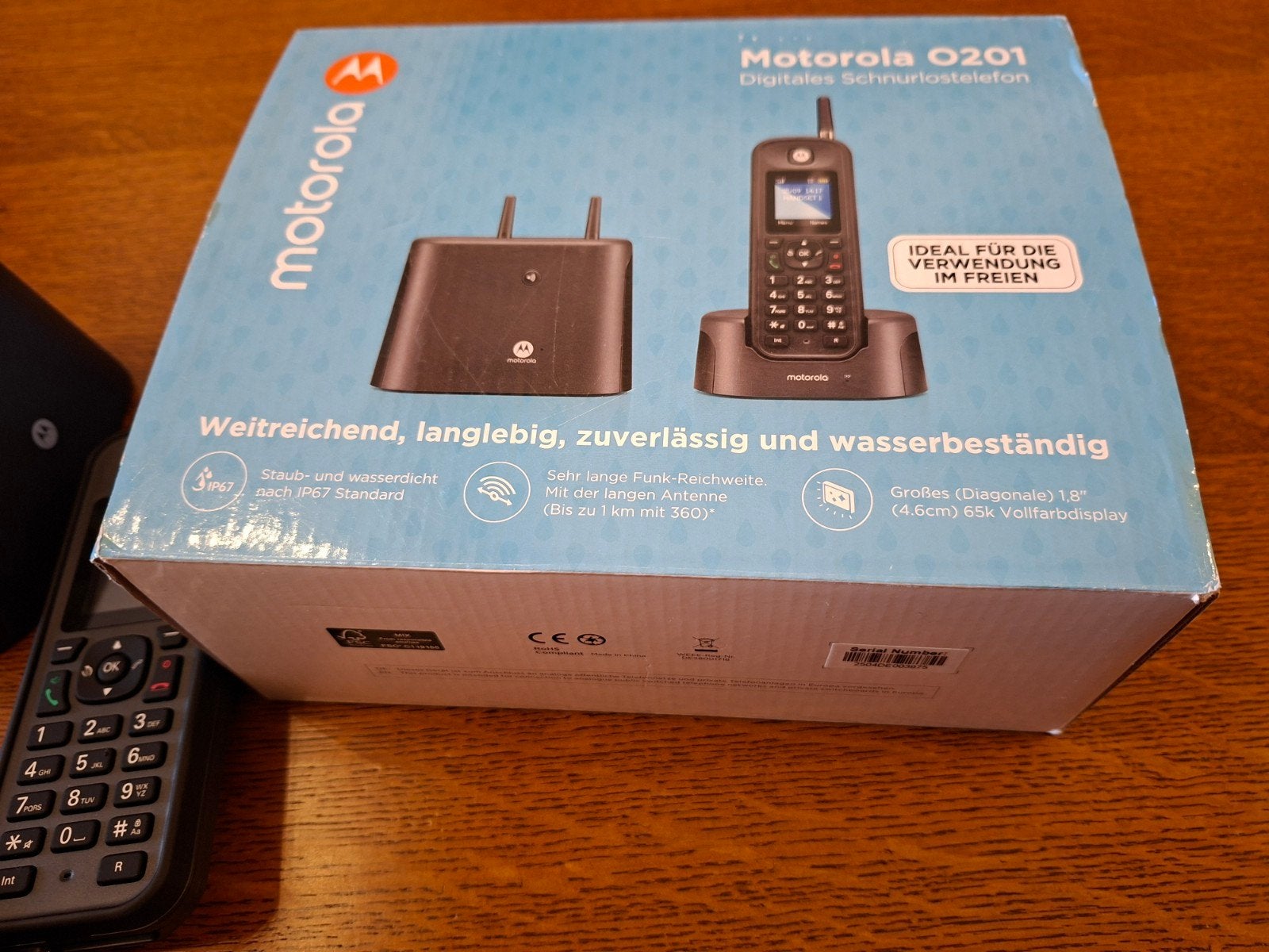 Motorola O201 Digitale Draadloze Telefoon - Buiten Gebruik, Ophalen of Verzenden, Gebruikt, 1 handset