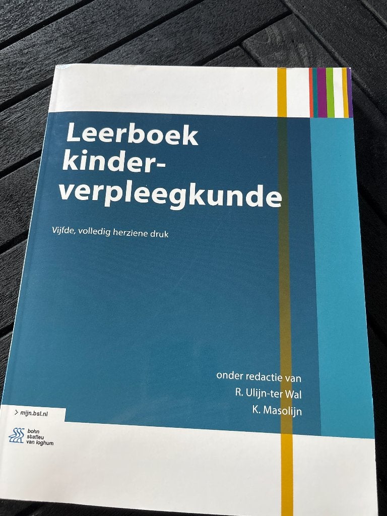 Leerboek kinderverpleegkunde, Overige wetenschappen, Ophalen of Verzenden, Zo goed als nieuw, R. Ulijn-ter Wal, K. Masolijn