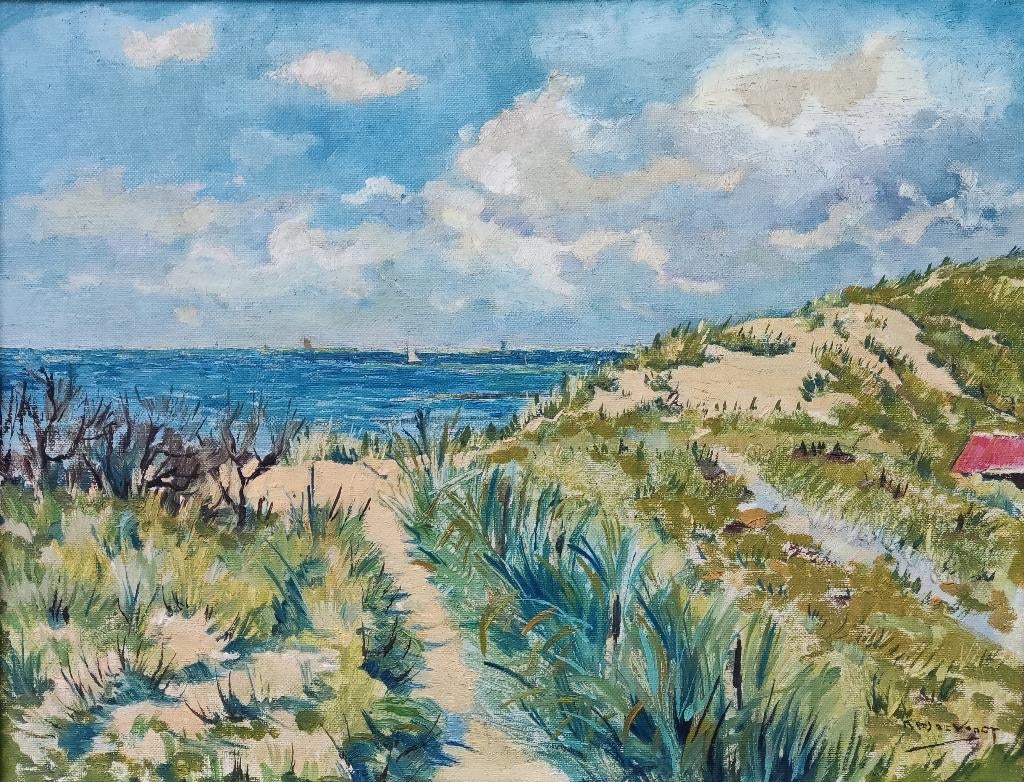 Cornelis (Kees) de Voogt (1893-1973) - Duinlandschap, Ophalen of Verzenden