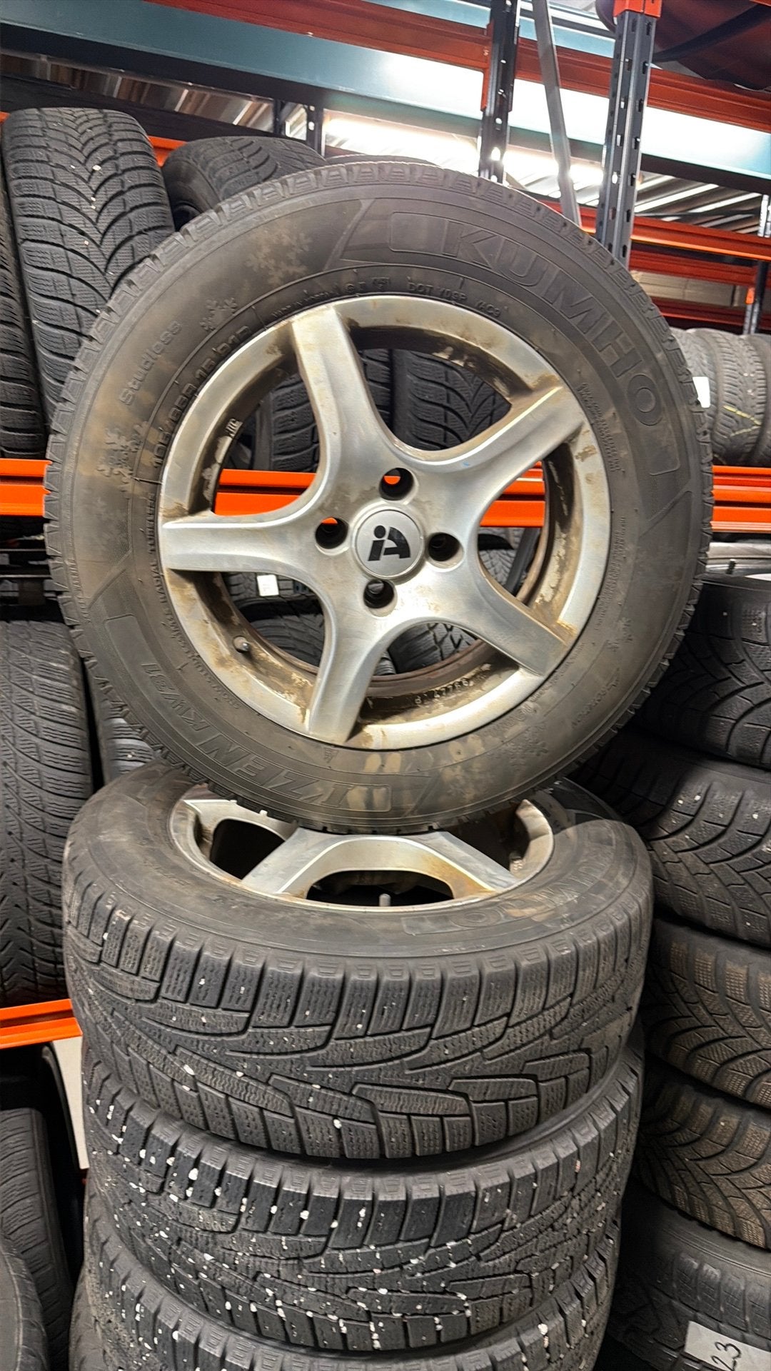 Gebruikte winterbandenset Citroen C3, Ophalen, Gebruikt, 15 inch, Banden en Velgen