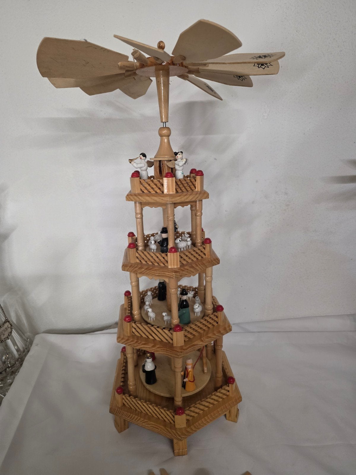 Houten Kerstpiramide - 53 cm hoog, Ophalen of Verzenden