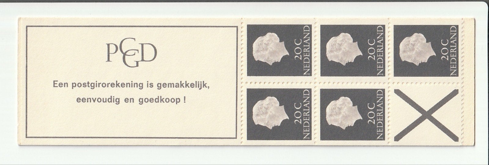 Postzegelboekje PB6b 1967 postfris, Ophalen of Verzenden, Na 1940, Postfris
