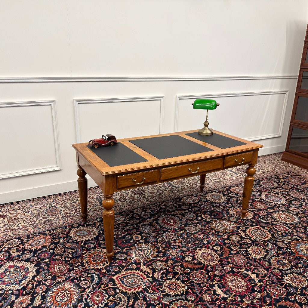 Klassiek Engels Chesterfield Schrijftafel Bureau, Ophalen of Verzenden