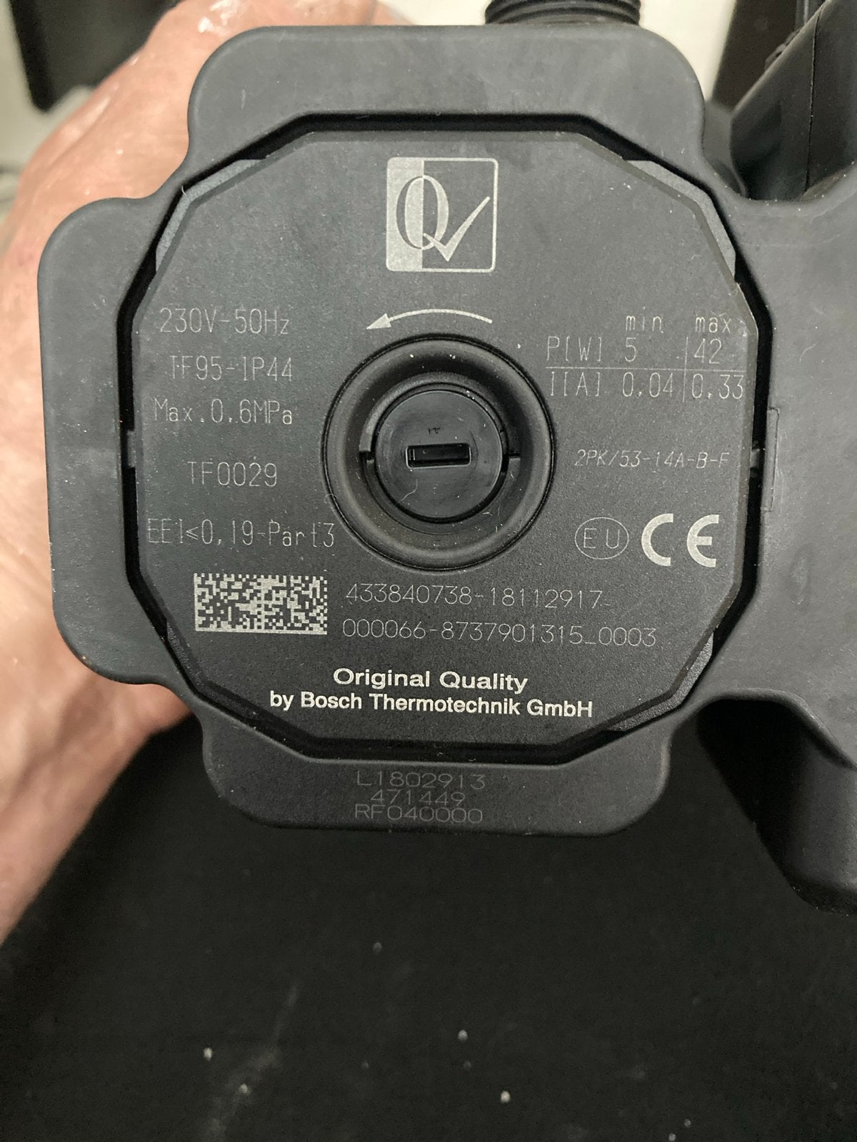 Bosch Thermotechnik Circulatiepomp CV-ketel, Gebruikt, Minder dan 30 cm, Cv-ketel of Combi-ketel, Minder dan 60 cm