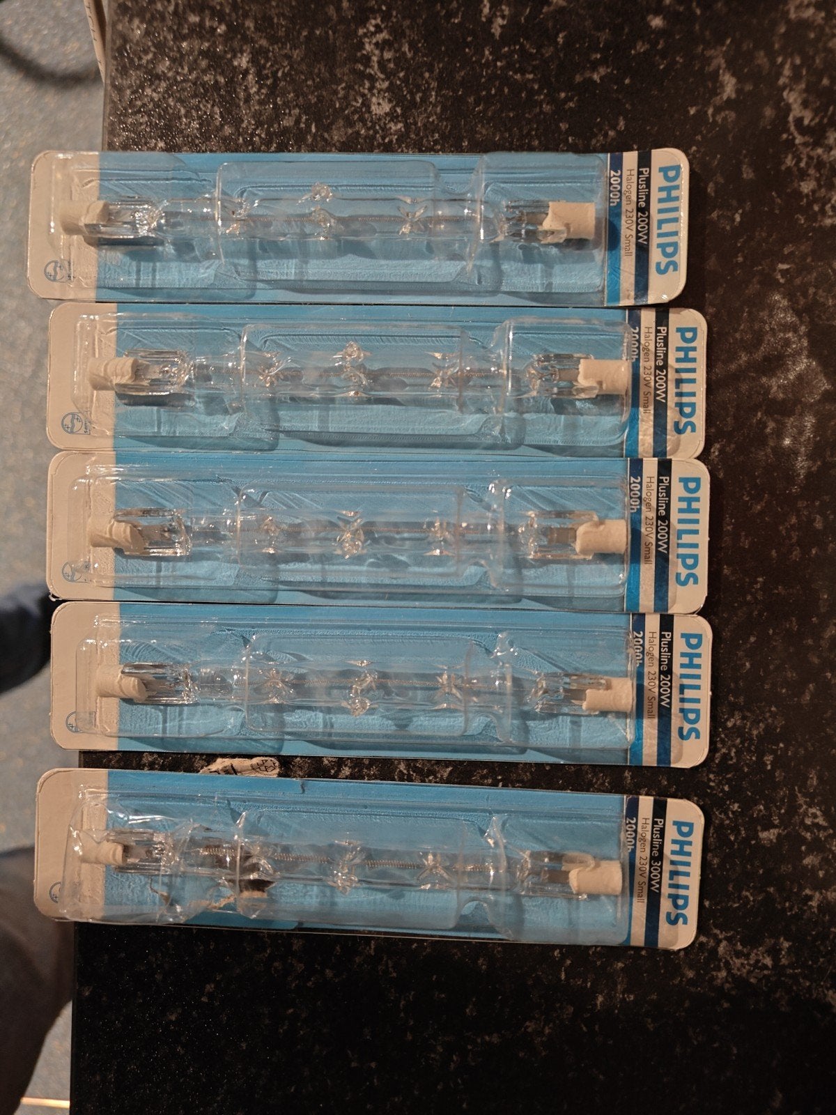Philips Plusline 200W R7s Halogeenlampen (5 stuks), Ophalen of Verzenden, Nieuw