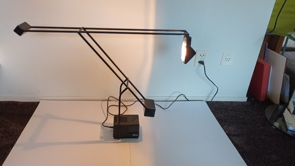 design bureau- tafellamp, FASE Madrid, COUNTERBALANCE, Gebruikt, Overige merken, Ophalen of Verzenden, Zwart