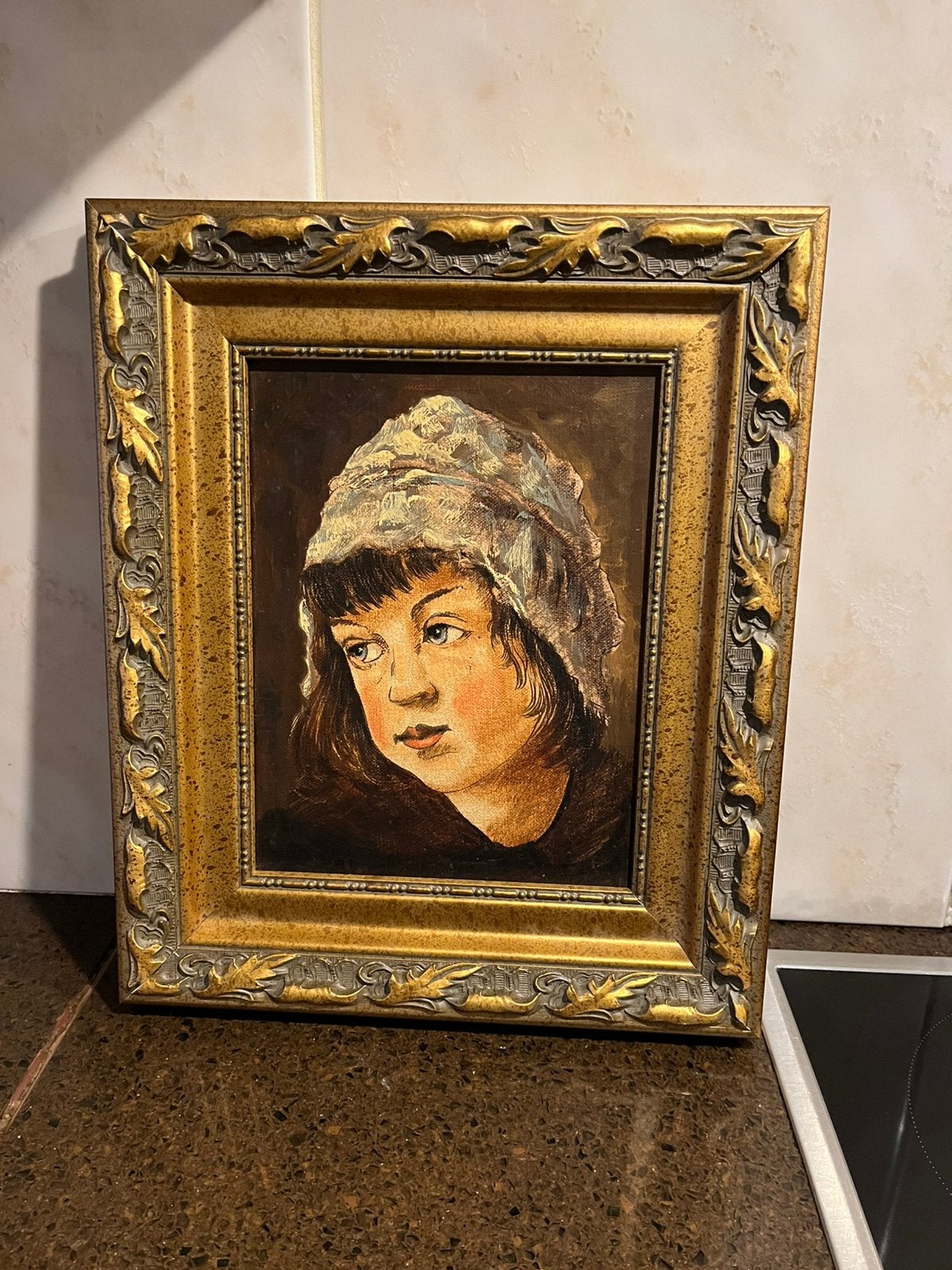 Antiek olieverf portret schilderij, Ophalen