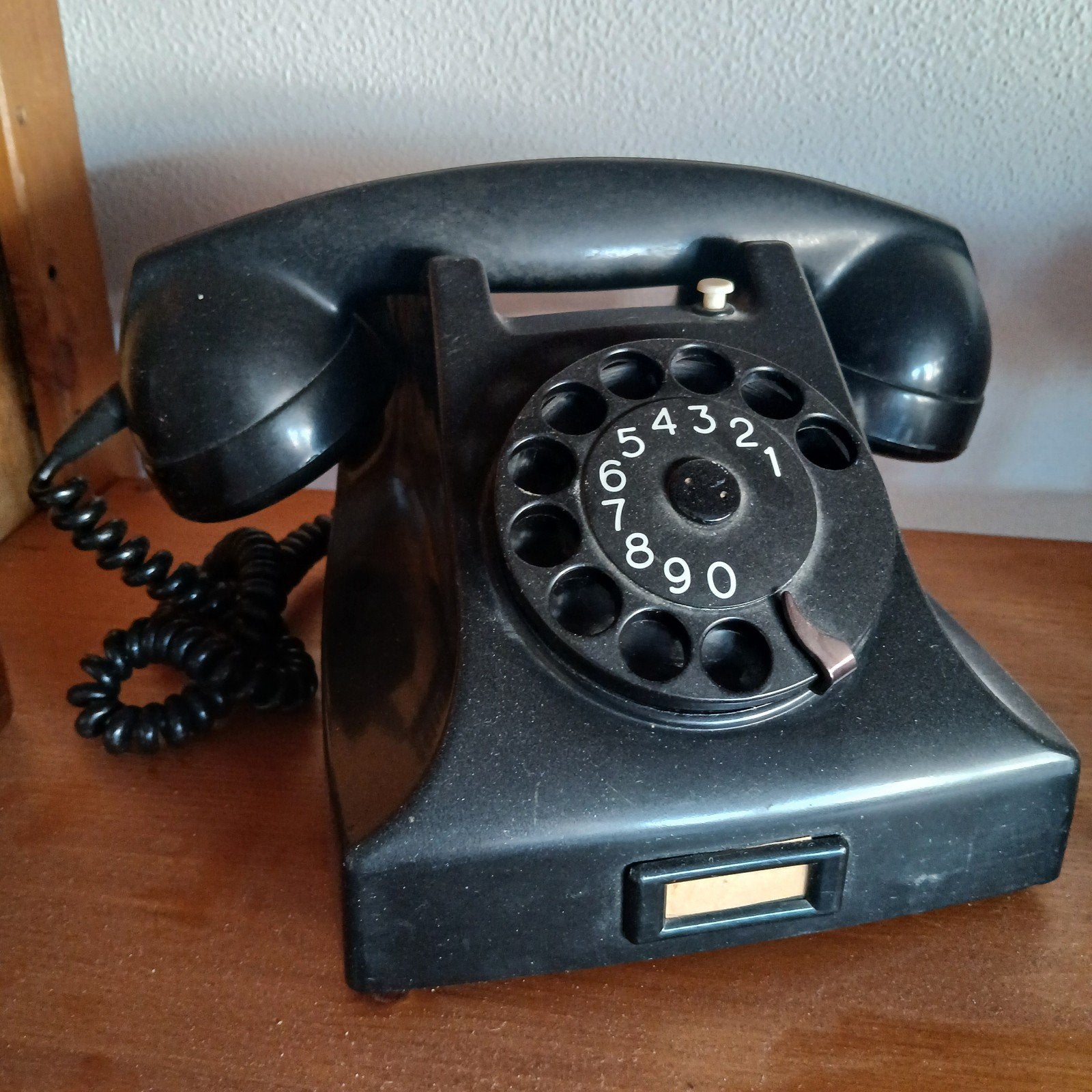 Vintage Draaischijf Telefoon - Zwart, Ophalen of Verzenden