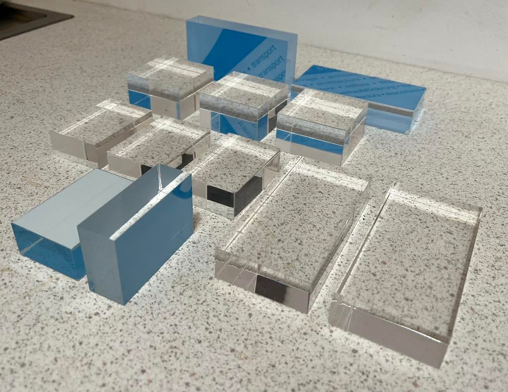 Plexiglas 12 st diverse afm voor edelsmid, atelier, Ophalen of Verzenden